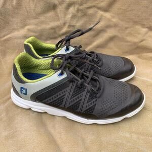 FootJoy DNA Helix Womens Golf Shoes Black White Green Neon 98030 - Size 6.5M​​​